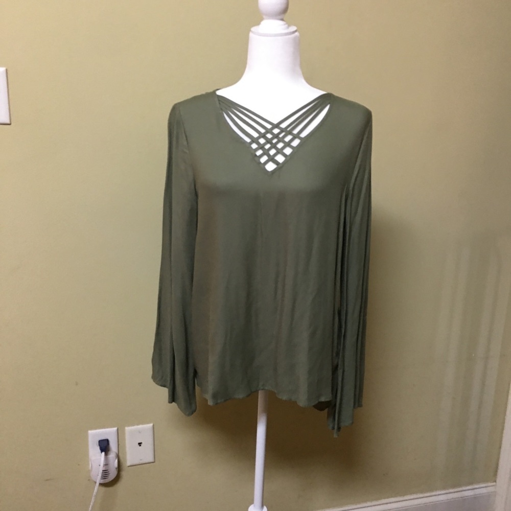 Olive blouse